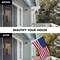 G128 - 6 Feet Tangle Free Spinning Flagpole (Silver) American USA Brass Grommets Printed 3x5 ft (Flag Included) Aluminum Flag Pole